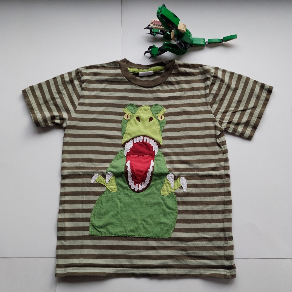 2011 Mini Boden t-rex tee 7-8 years